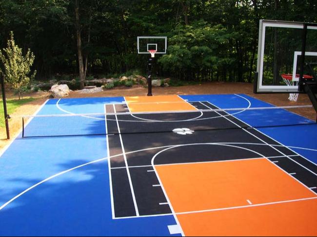 basketball court overview